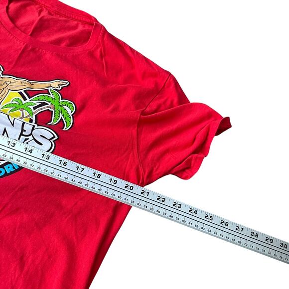 Hulk Hogan Bar Hogan’s Hangout T-Shirt Mens Medium Red Graphic Crew Short Sleeve - Picture 5 of 7